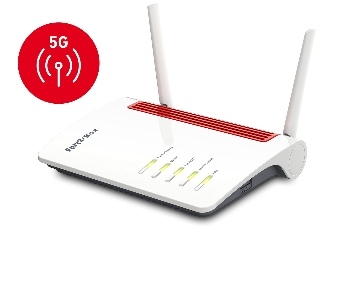 FRITZ!Box 6850 5G – LTE/5G-Router mit WLAN AC+N, DECT, USB 3.0 & 4x LAN